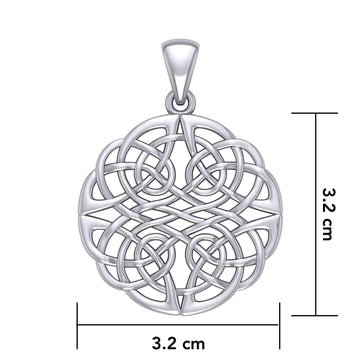 Large Celtic Knots Silver Pendant TPD5983 - Jewelry